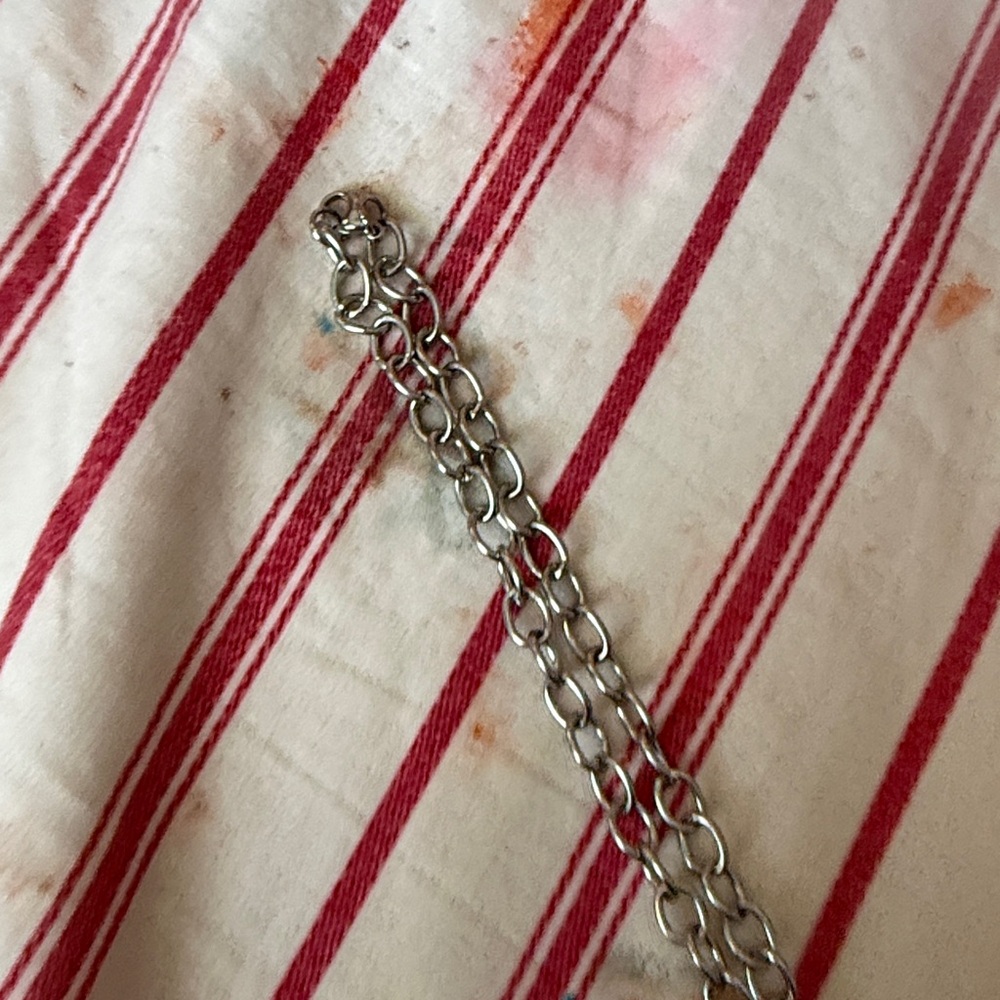 Silver Padlock Chain Necklace - Women Accessories - Picture 2 of 3